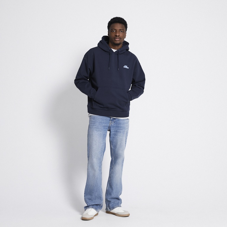 Printed hoodie "East 2.0" Dark Blue